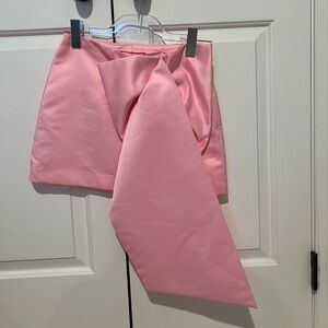 Zara pink bow skirt